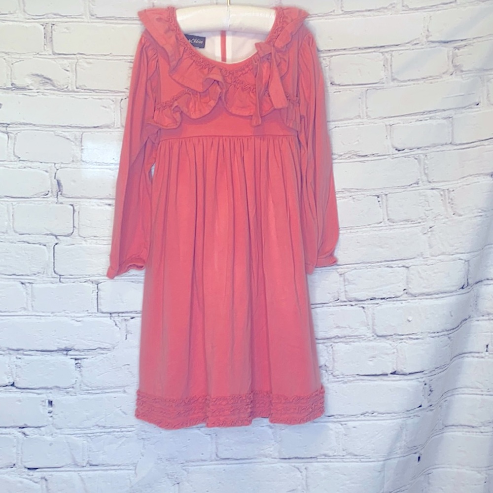 Isobella & Chloe Girl's Ruffle Long Sleeve Dress Size 6